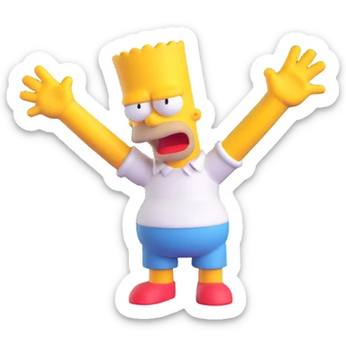 Bart Simpson sticker