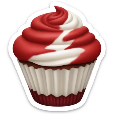 Red velvet cupcake  sticker