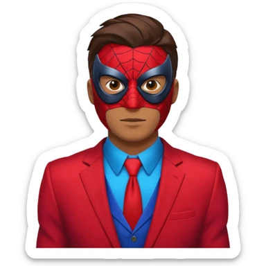 Web-Slinger hero fake sticker
