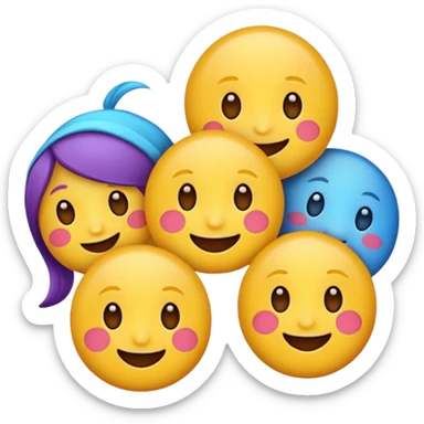 Gere emojis fofos sticker