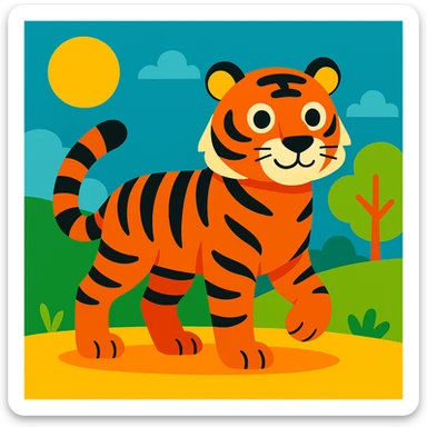 Tiger sticker