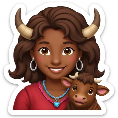 Tauros girl in love sticker