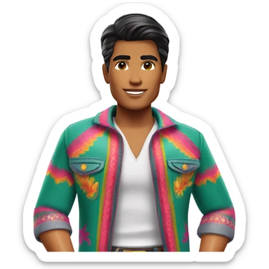 mexican ken from barbie sticker