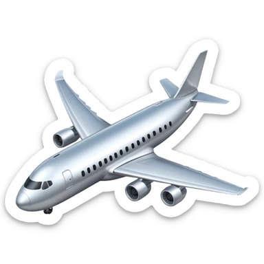 airplane iso view sticker