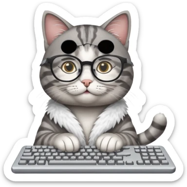software engineer cat sticker