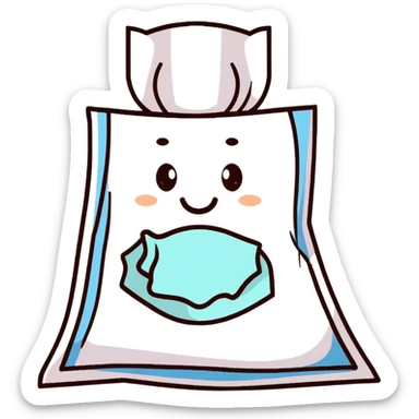 tissues and allergy medicine sticker