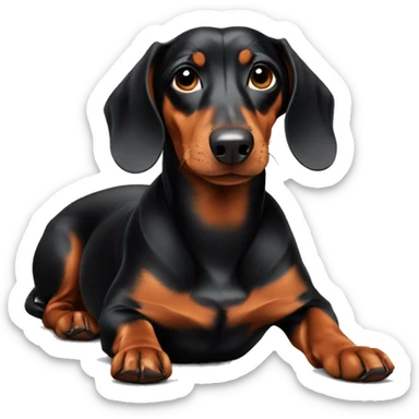 Dachshund chilling sticker