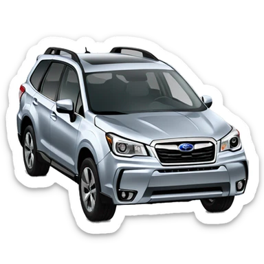 Silver subaru forester sticker