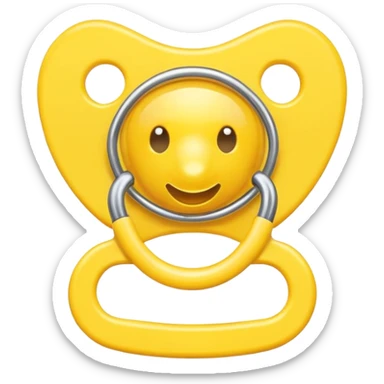 Chupeta amarela sticker