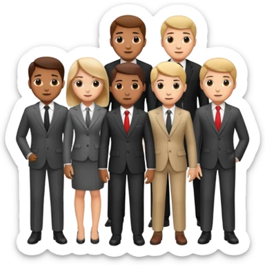 group of people, media agency sticker