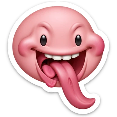  tongue sticking out, only tongue  sticker