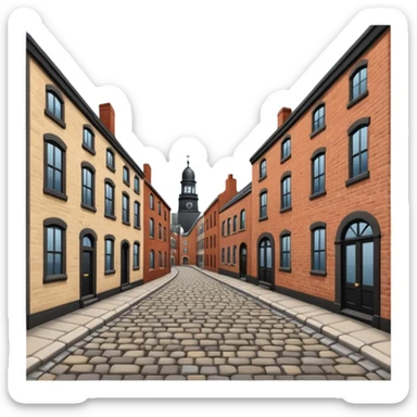 an old city american port sticker