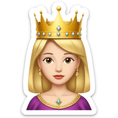 beautiful queen sticker