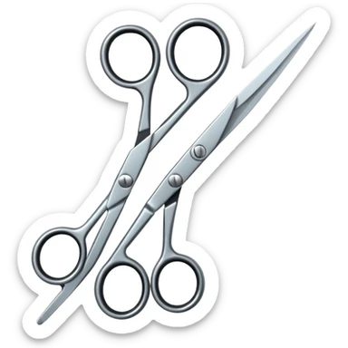  hairdressing scissors sticker