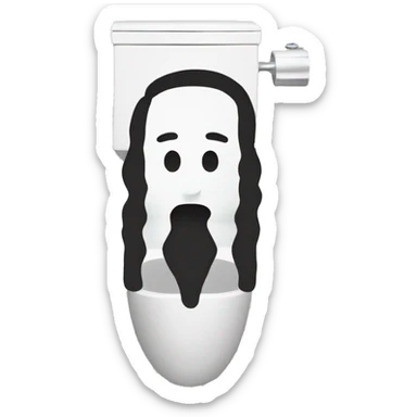 man toilet  sticker