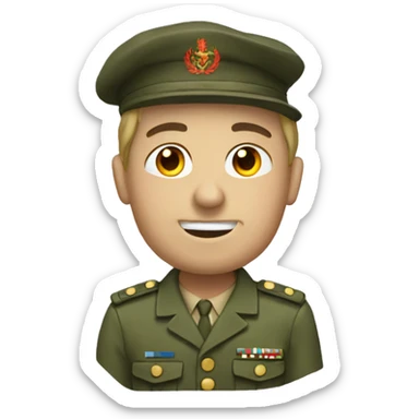 Un militaire qui fait du pain sticker