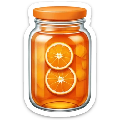 jar of orange marmalade sticker