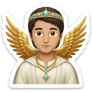 Farvahar, man with long wings sticker