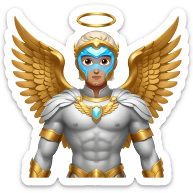 Aesthetic masculine archangel  sticker