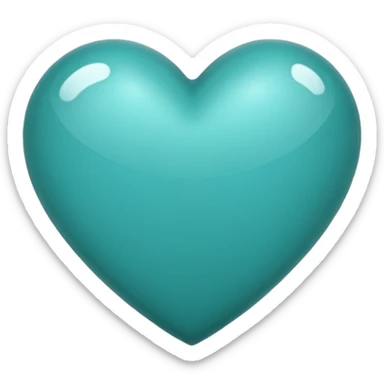 Teal heart da best  sticker