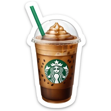 iced coffee starbucks sticker