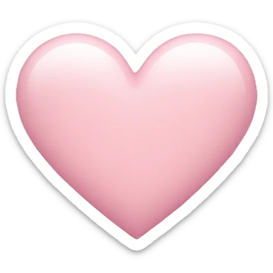 Light pink heart  sticker