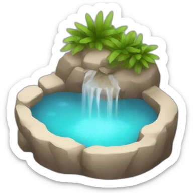 Hot spring sticker