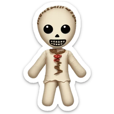 Traditional Voodoo doll  sticker
