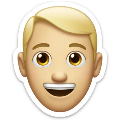 Funny Thin Face sticker