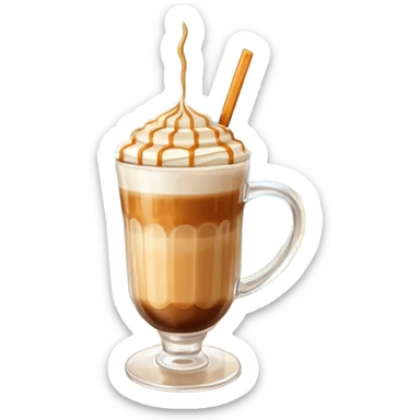 coffe macchiato in balcony  sticker