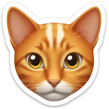 gentleman orange cat sticker