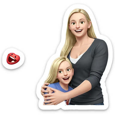 friends sharing smiles together sticker