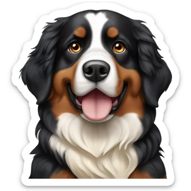 Bernese mountain dog with cream golden retriever  sticker