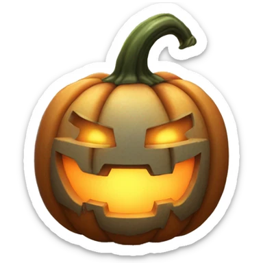 glowing Jack-o-lantern sticker