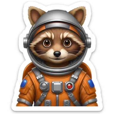Rocket (racoon) from Guardians of the Galaxy movie sticker