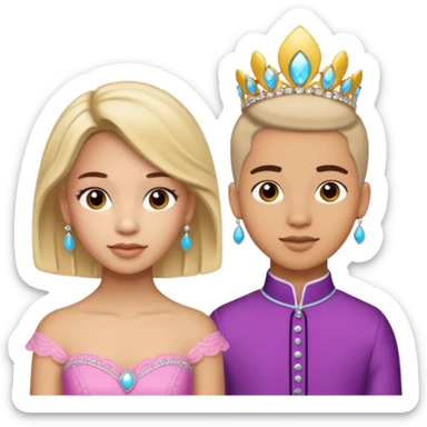 Quinceañera makeover of the boy to girl and before after picture about the boy getting a new look for his Quinceañera sticker