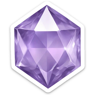 A light purple diamond sticker