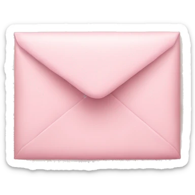 pastel pink envelope sticker