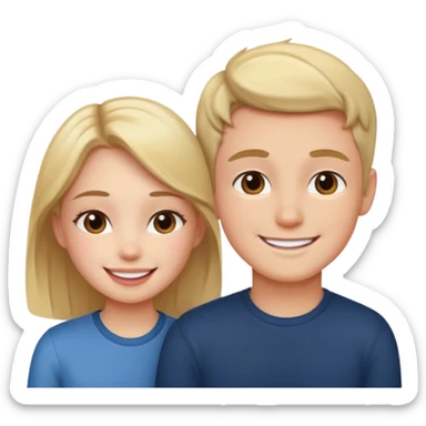 A girl telling boy , stop looking like that it's make me blush sticker