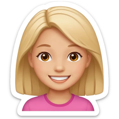 Stikers of a girl cute sticker