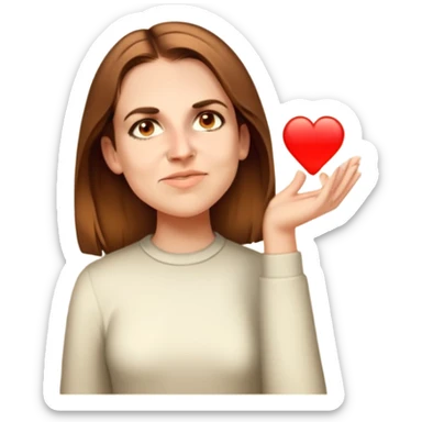 girl with light brown hair  sticker