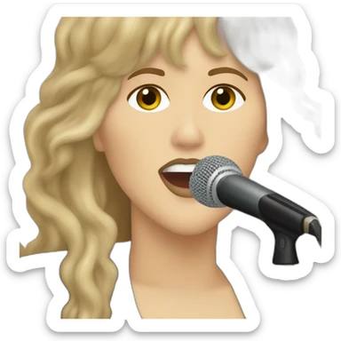Stevie nicks singing landslide sticker
