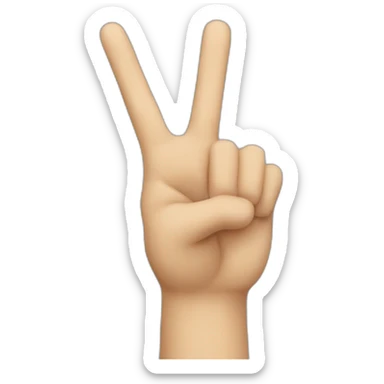 A hand making an L sign sticker