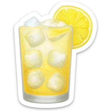 Lemon ice sticker