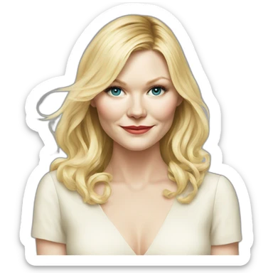 actress kirsten dunst sticker