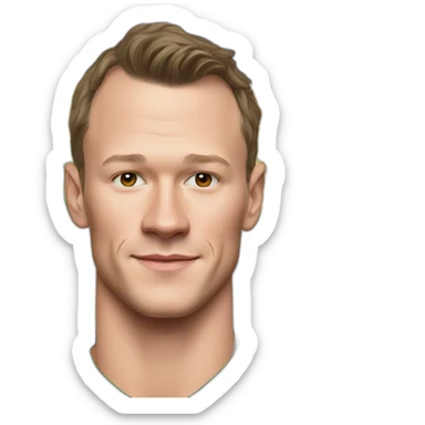 Jonathan Toews as rainbow with daffodils and roses sticker