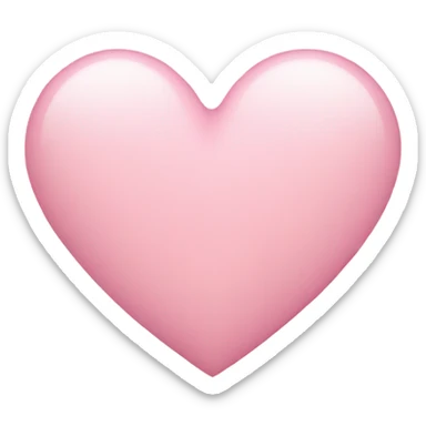 Light pink heart sticker