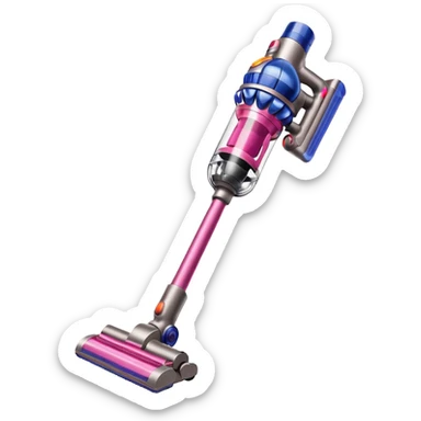light pink dyson cordless vacuum sleek sticker