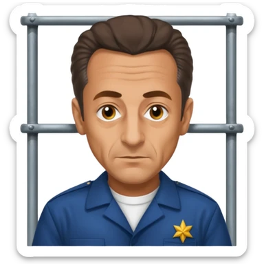 Nicolas sarkozy en prison  sticker