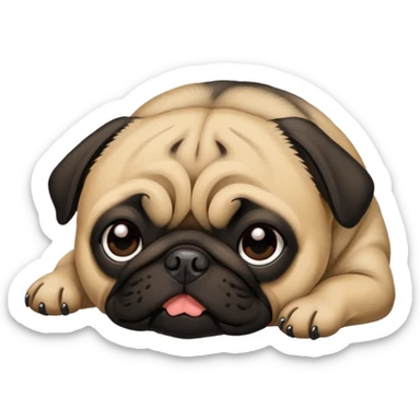 Pug morto sticker
